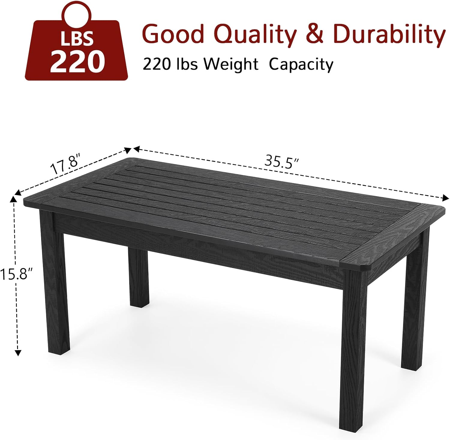STOOG Patio Furniture Set 5-Piece Outdoor Patio Conversation Bench Set