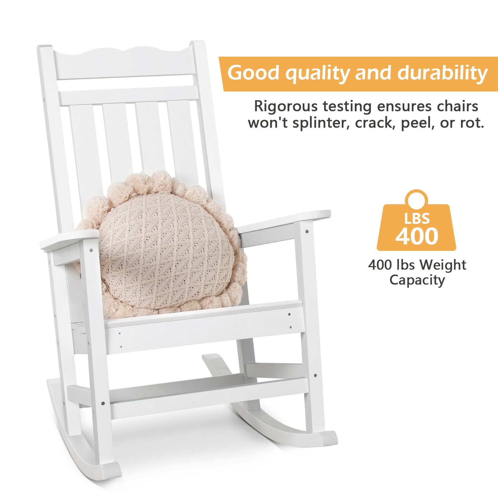 Stoog Rocking Chair STOOG Outdoor Rocking Chair (White)